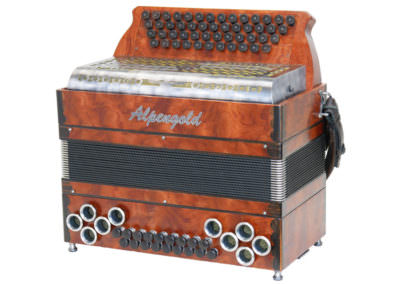 Steirische Harmonika Alpengold Stubach Premium Natur - Bubinga