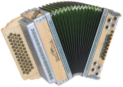 Steirische Harmonika Beltuna Alpstar IV D Esche Spezial - grün
