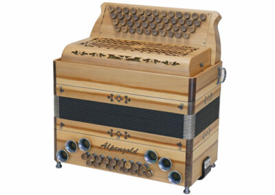 Steirische Harmonika Alpengold Tirol 2/2 Compact Satin Nuss