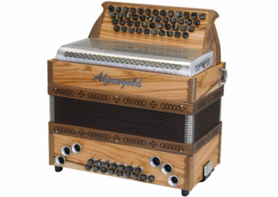 Steirische Harmonika Alpengold Stubach Klassik Natur 36er Olive