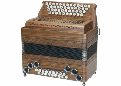 Steirische Harmonika AR PIX Compact 46/18 - Euronuss mit Kerbschnitzerei