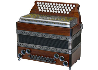 Steirische Harmonika AR PIX 50/18 DH - Palisander - Balgborte & Metallverdeck