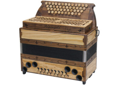 Steirische Harmonika Alpgengold Modell Bayern - Olive / Nuss