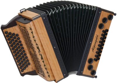 Steirische Harmonika Alpengold Tirol 2 - Olive/Wenge - Balgfaschen