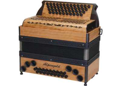 Steirische Harmonika Alpengold Tirol 2 - Olive/Wenge - Balgfaschen