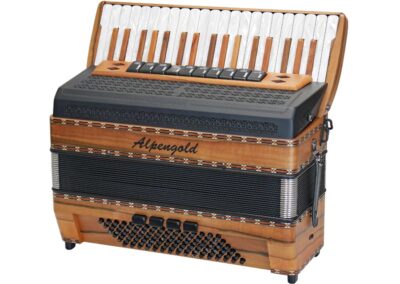 Akkordeon Alpengold Sinova 496 M - Indischer Apfel/schwarz
